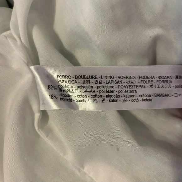 Zara Linen Blend Kimono Tie Front Mid Length Green Paisley Print Size Med/Large - Picture 14 of 16